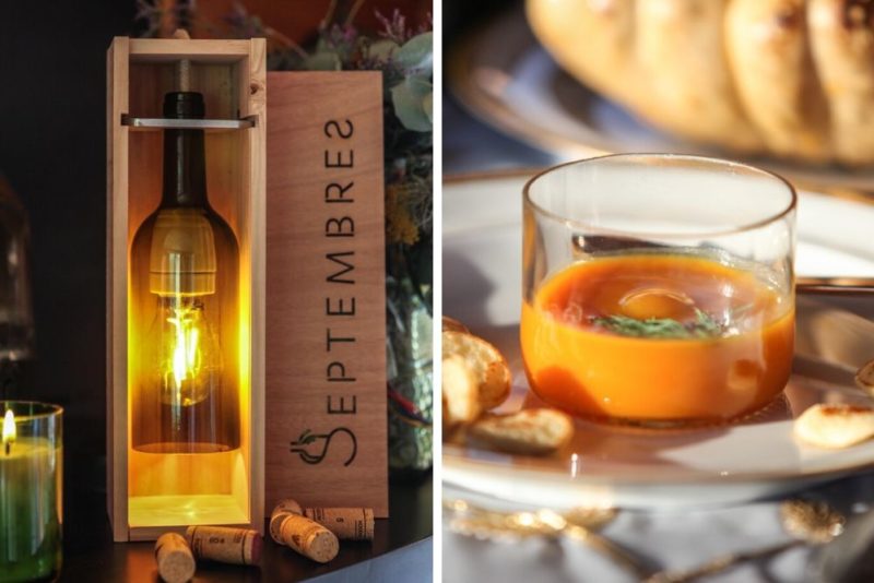 Lampes, verres : Septembres donne une seconde vie aux bouteilles de vin